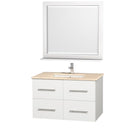 Wyndham Collection Centra 36" Single Bathroom Vanity for Undermount Sinks - Matte White WC-WHE009-36-SGL-VAN-WHT- 2