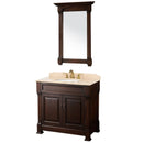 Wyndham Collection Andover 36" Traditional Bathroom Vanity Set - Dark Cherry WC-TS36-DKCH