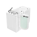 Ella's OA3052D-L-D Capri Air and Hydro Massage Acrylic Walk-in Bathtub, Outward Swing Door, Thermostatic Faucet, Digital Control, Dual 2" Drains, 30"x 52", White