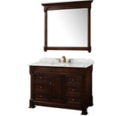 Wyndham Collection Andover 48" Traditional Bathroom Vanity Set - Dark Cherry WC-TS48-DKCH 3