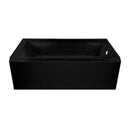 Lyons Industries Linear 5 ft. Right Drain Bathtub in Black
