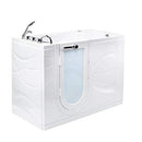Ella's Bubbles OAZ3052DH-L Ella Zen 30"x 52" Air and Hydro Massage with Heated Seat Acrylic Walk-In Bathtub, Left Outward Swing Door, Dual 2" Drains, White