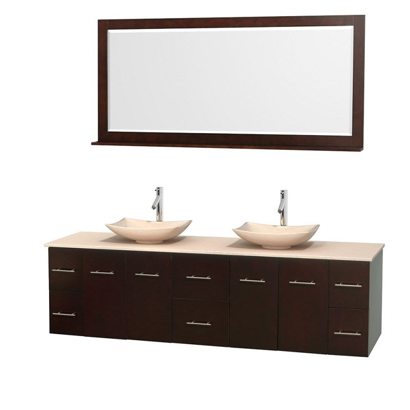 Wyndham Collection Centra 80" Double Bathroom Vanity Set for Vessel Sinks - Espresso WC-WHE009-80-DBL-VAN-ESP 6