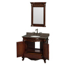 Wyndham Collection Edinburgh 36" Single Bathroom Vanity - Cherry WC-J233-36-SGL-VAN-CHE 5