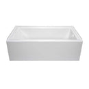 Lyons Industries Linear 5 ft. Right Drain Bathtub in White