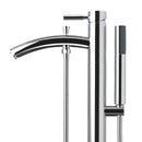 Taron Modern-Style Bathroom Tub Filler (Floor-mounted) in Polished Chrome - 2