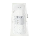 Ella Big4Two 36"x80" Hydro + Air Massage w/ Independent Foot Massage Acrylic Two Seat Walk-In-Bathtub, Right Outswing Door, No Faucet, 2" Dual Drain 5