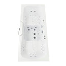 Ella Big4Two 36"x80" Hydro + Air Massage w/ Independent Foot Massage Acrylic Two Seat Walk-In-Bathtub, Right Outswing Door, Heated Seats, No Faucet, 2" Dual Drain 6