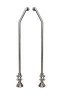 Cambridge Plumbing Clawfoot Tub Wall Mount Supply Lines-Brushed Nickel