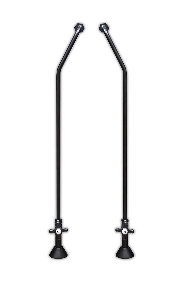 Cambridge Plumbing Clawfoot Tub Wall Mount Supply Lines-Oil Rubbed Bronze