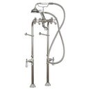 Cambridge Plumbing Clawfoot Tub Freestanding British Telephone Faucet & Hand Held Shower Combo-Polished Chrome