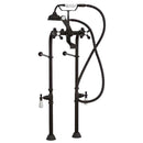 Cambridge Plumbing Clawfoot Tub Freestanding British Telephone Faucet & Hand Held Shower Combo-Oil Rubbed Bronze