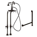 Cambridge Plumbing Complete Free Standing Plumbing Package for Clawfoot Tub Includes Free Standing Supply Lines, Faucet and drain assembly. Oil Rubbed Bronze.
