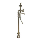 Cambridge Plumbing Freestanding H-Frame Supply Lines With Classic Telephone Faucet & Hand Held Shower Combo - Brushed Nickel 2