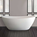 Cambridge Plumbing Cultured Marble Pedestal Tub 65 Inch