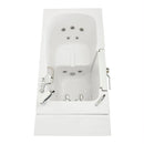 Ella Monaco 32"x52" Acrylic Hydro Massage Walk-In Bathtub with Left Outward Swing Door, 2 Piece Fast Fill Faucet, 2" Dual Drain 11