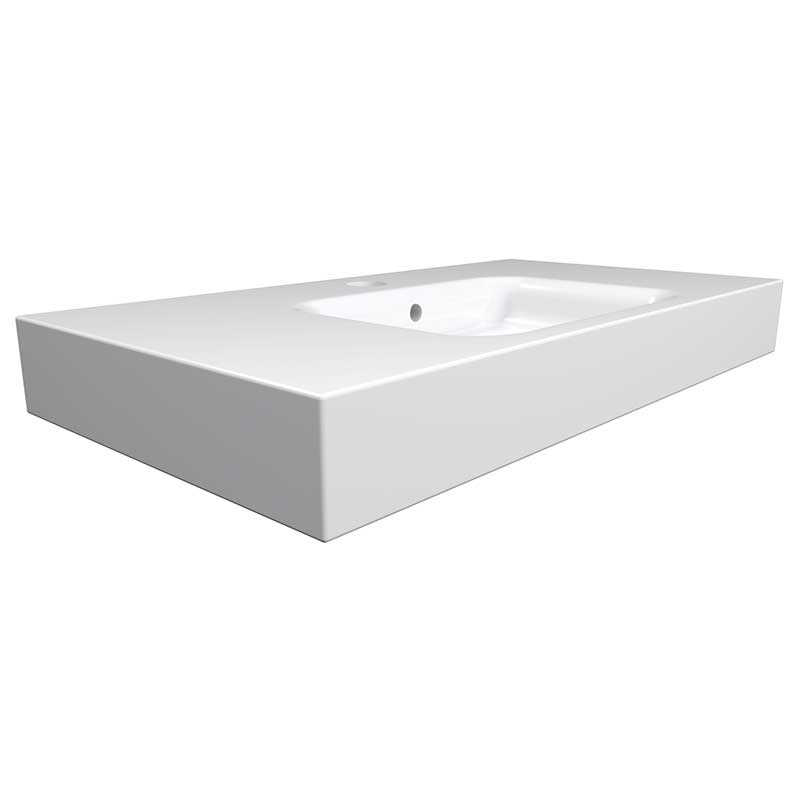 Cambridge Plumbing Dolomite Mineral Composite 32" Wall Mounted Sink 2