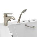 Ella Elite 30"x52" Acrylic Air and Hydro Massage Walk-In Bathtub with Left Inward Swing Door, 2 Piece Fast Fill Faucet, 2" Dual Drain 12