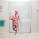 Ella Elite 30"x52" Acrylic Soaking Walk-In-Bathtub, Left Inward Swing Door, Heated Seat,  5 Piece Fast Fill Faucet, 2" Dual Drain 10