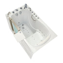 Ella Elite 30"x52" Acrylic Air and Hydro Massage and Heated Seat Walk-In Bathtub with Left Inward Swing Door, 5 Piece Fast Fill Faucet, 2" Dual Drain 2