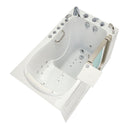 Ella Royal 32"x52" Acrylic Air and Hydro Massage Walk-In Bathtub with Right Inward Swing Door, 5 Piece Fast Fill Faucet, 2" Dual Drain 2