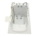 Ella Elite 30"x52" Acrylic Air and Hydro Massage Walk-In Bathtub with Left Inward Swing Door, 5 Piece Fast Fill Faucet, 2" Dual Drain 3