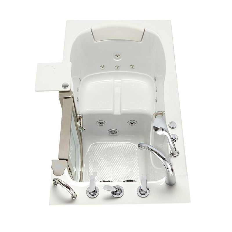 Ella Royal 32"x52" Acrylic Hydro Massage Walk-In Bathtub with Right Inward Swing Door, Heated Seat, 5 Piece Fast Fill Faucet, 2" Dual Drain 5