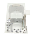 Ella Royal 32"x52" Acrylic Hydro Massage Walk-In Bathtub with Left Inward Swing Door, 5 Piece Fast Fill Faucet, 2" Dual Drain 5