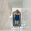 Ella Royal 32"x52" Acrylic Soaking Walk-In-Bathtub, Right Inward Swing Door, Heated Seat,  5 Piece Fast Fill Faucet, 2" Dual Drain 8