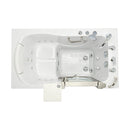 Ella Elite 30"x52" Acrylic Hydro Massage Walk-In Bathtub with Right Inward Swing Door, 5 Piece Fast Fill Faucet, 2" Dual Drain 6