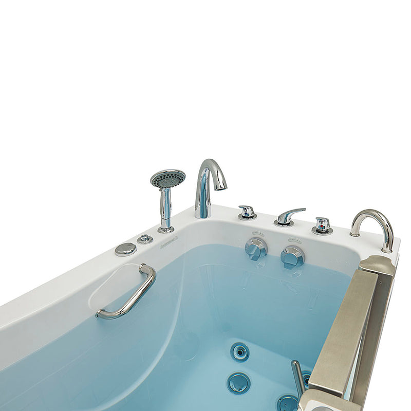 Ella Royal 32"x52" Acrylic Hydro Massage Walk-In Bathtub with Right Inward Swing Door, Heated Seat, 5 Piece Fast Fill Faucet, 2" Dual Drain 7
