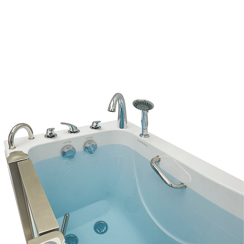 Ella Royal 32"x52" Acrylic Soaking Walk-In-Bathtub, Left Inward Swing Door, Heated Seat,  5 Piece Fast Fill Faucet, 2" Dual Drain 7