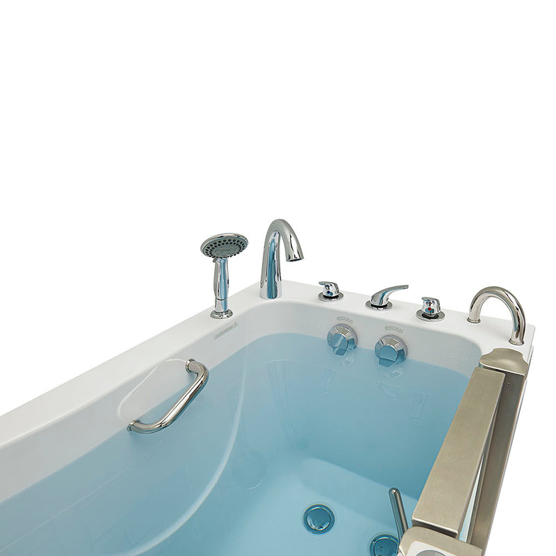 Ella Royal 32"x52" Acrylic Soaking Walk-In-Bathtub, Right Inward Swing Door, Heated Seat,  5 Piece Fast Fill Faucet, 2" Dual Drain 7