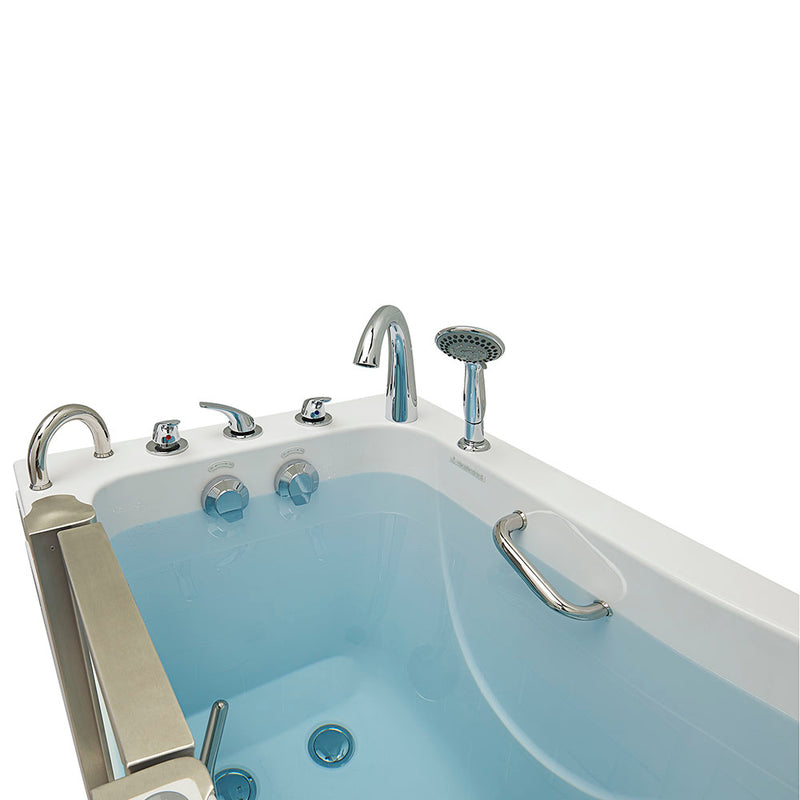 Ella Royal 32"x52" Acrylic Soaking Walk-In-Bathtub, Left Inward Swing Door, 5 Piece Fast Fill Faucet, 2" Dual Drain 7