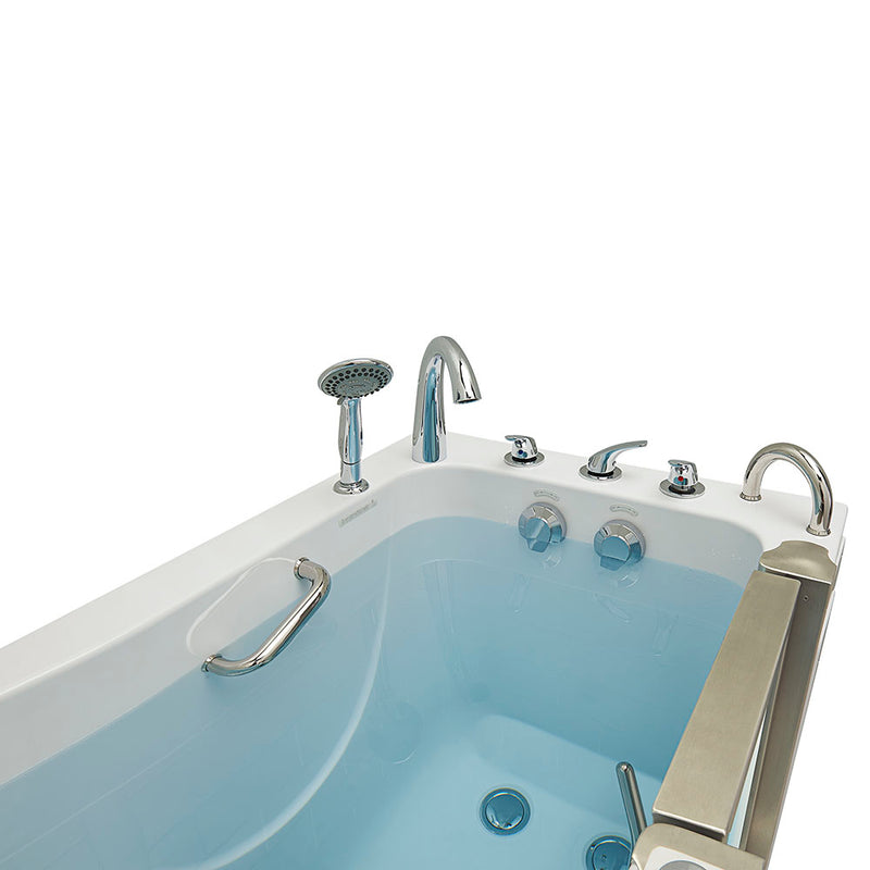 Ella Royal 32"x52" Acrylic Soaking Walk-In-Bathtub, Right Inward Swing Door, 5 Piece Fast Fill Faucet, 2" Dual Drain 7