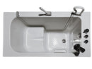 Homeward Bath Hyrdolife Deluxe L/XL Walk-In Tub Outward Open with Faucet 51 in x 29.5 in x 41 in