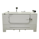 Homeward Bath Neptune Deluxe Sit-In Tub Outward Open with Faucet 59 in x 32 in x 33 in