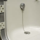 Homeward Bath Neptune Deluxe Sit-In Tub Outward Open with Faucet 59 in x 32 in x 33 in