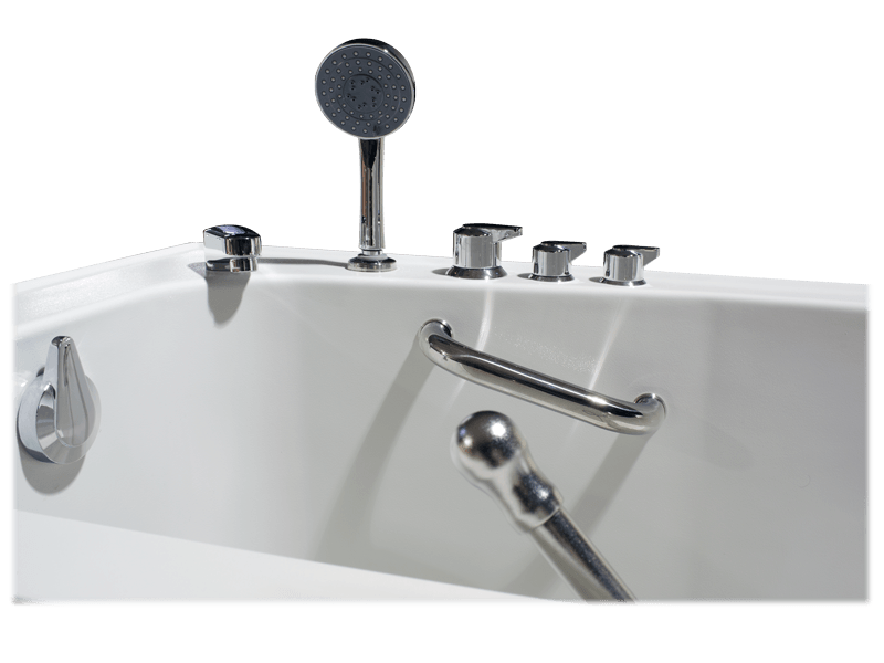 Homeward Bath Aurora Walk-In Tub Inward Open with Faucet 51 in x 29.5 in x 42 in