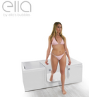 Laydown 30x60 Soaking Walk in Bathtub Left Drain