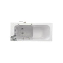 Ella Lounger 27"x60" Acrylic Soaking Walk-In-Bathtub, Right Outward Swing Door, Heated Seat,  2 Piece Fast Fill Faucet, 2" Dual Drain 5