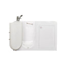 Ella Lounger 27"x60" Acrylic Soaking Walk-In-Bathtub, Left Outward Swing Door, Heated Seat,  2 Piece Fast Fill Faucet, 2" Dual Drain 6