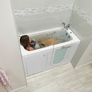 Ella Lounger 27"x60" Acrylic Hydro Massage Walk-In Bathtub with Right Outward Swing Door, Heated Seat, 2 Piece Fast Fill Faucet, 2" Dual Drain 9