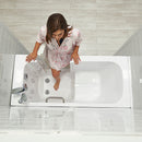 Ella Lounger 27"x60" Acrylic Soaking Walk-In-Bathtub, Right Outward Swing Door, 2 Piece Fast Fill Faucet, 2" Dual Drain 2