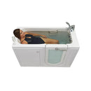 Ella Lounger 27"x60" Acrylic Soaking Walk-In-Bathtub, Right Outward Swing Door, Heated Seat,  2 Piece Fast Fill Faucet, 2" Dual Drain 3