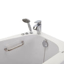 Ella Mobile 26"x45 Acrylic Hydro Massage Walk-In Bathtub with Right Outward Swing Door, 2 Piece Fast Fill Faucet, 2"  Drain 8