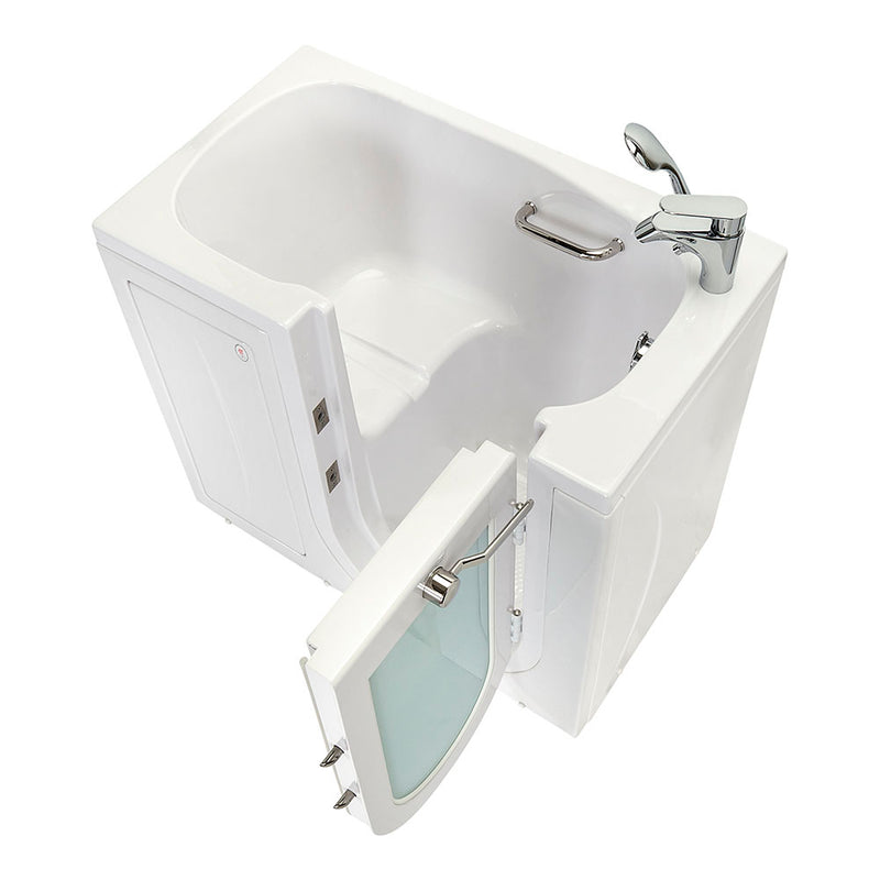 Ella Mobile 26"x45 Acrylic Soaking Walk-In-Bathtub, Right Outward Swing Door, Heated Seat,  2 Piece Fast Fill Faucet, 2"  Drain 9