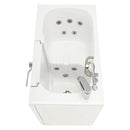Ella Mobile 26"x45 Acrylic Hydro Massage Walk-In Bathtub with Right Outward Swing Door, Heated Seat, 2 Piece Fast Fill Faucet, 2"  Drain 10