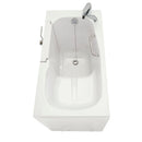 Ella Mobile 26"x45 Acrylic Soaking Walk-In-Bathtub, Left Outward Swing Door, 2 Piece Fast Fill Faucet, 2"  Drain 12