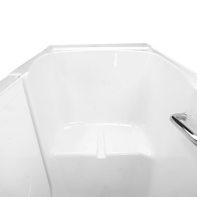 Ella Monaco 32"x52" Acrylic Soaking Walk-In-Bathtub, Left Outward Swing Door, 5 Piece Fast Fill Faucet, 2" Dual Drain 11